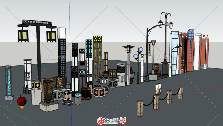 各种路灯，落地灯，灯柱合集（求升级）