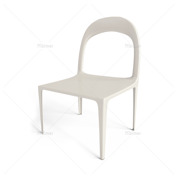 白色城市椅子
