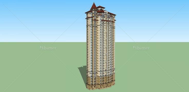 欧式高层建筑a2(127238)su模型下载