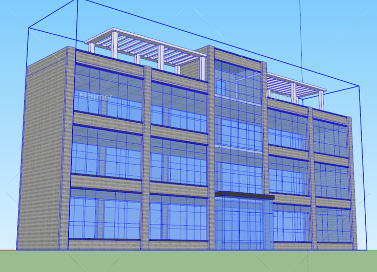 办公楼图片建筑免费下载_格式:skp_大小:1024X74