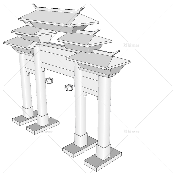 公园大门图片简笔画图片