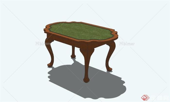 新古典风格精致桌子设计SU模型