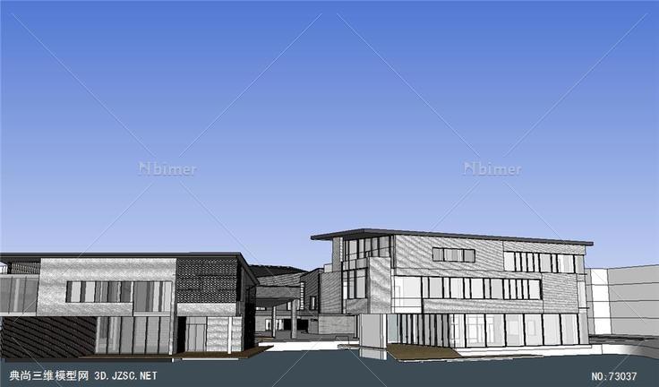 地块几栋会所模型推敲