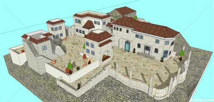 某欧式住宅模型