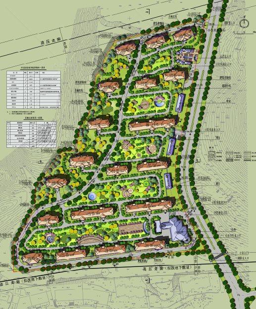 某现代风格小区内高层住宅建筑设计方案图+SU模型