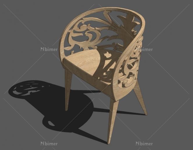 小椅子家具SketchUp模型下载分享带截图预览