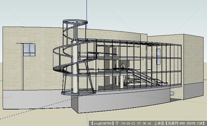 德国历史博物馆建筑设计su模型