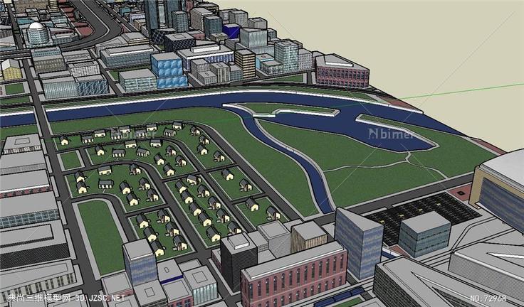 城市规划城市设计Sketchup模型Atlanticad5a