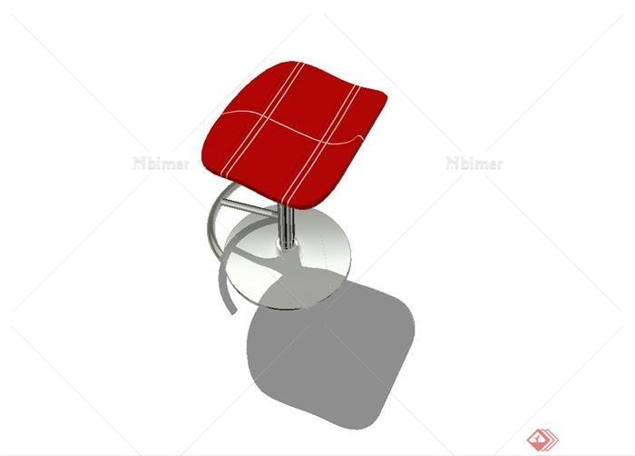 现代简约风格升降坐凳设计su模型