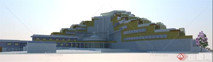 某厂区厂房建筑设计(含CAD施工图、SU模型、效果
