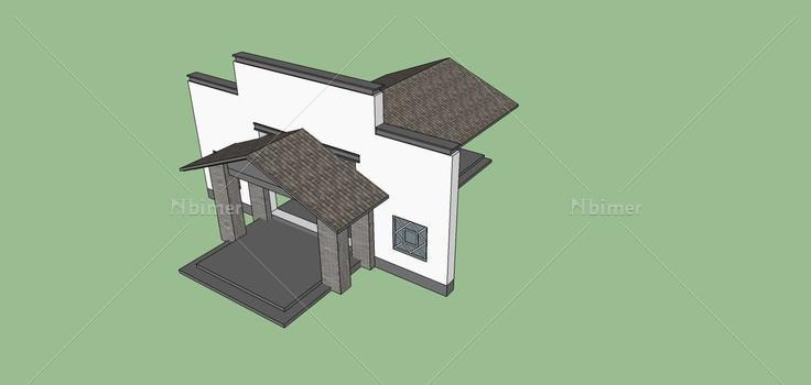 建筑构件-大门(75332)su模型下载