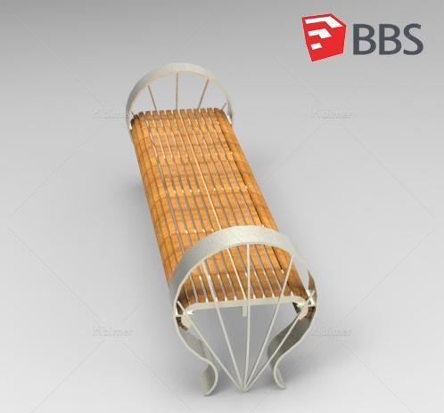 贝壳造型的休闲座椅设计方案带SketchUp模型下载