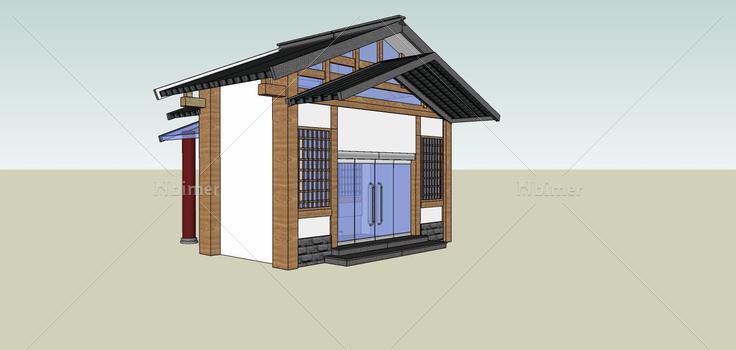 建筑构件-门头入口(75116)su模型下载