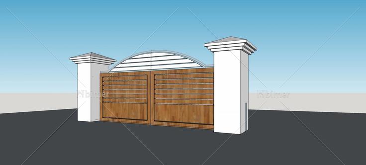 庭院大门(77682)su模型下载