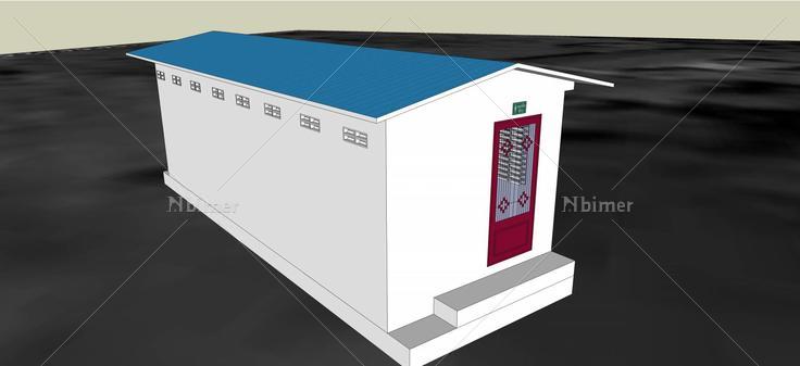 现代风格公厕(47000)su模型下载