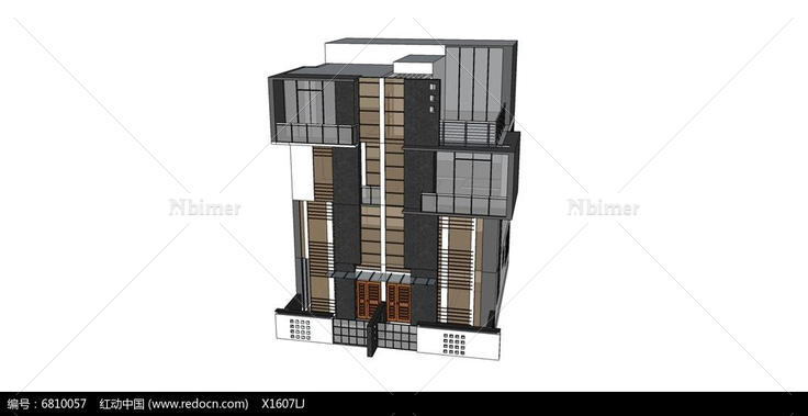 现代高层建筑别墅