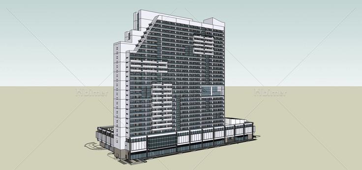 现代 高层 办公楼 写字楼 102909(205568)su模型