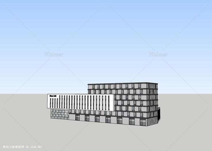 办公楼(6) 低层办公楼su模型