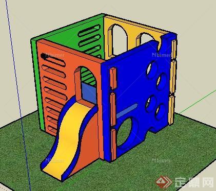 一个现代风格游乐设施SU模型
