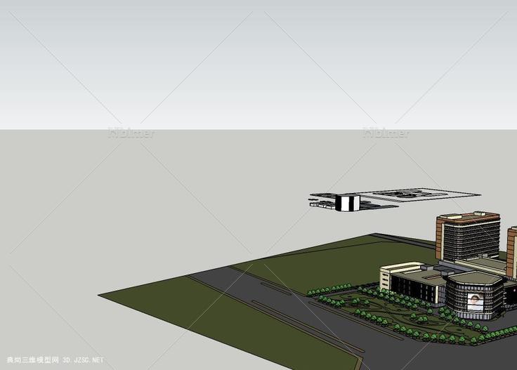 某地医院建筑设计方案su模型