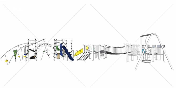 儿童景观游乐设施公园27(143332)su模型下载