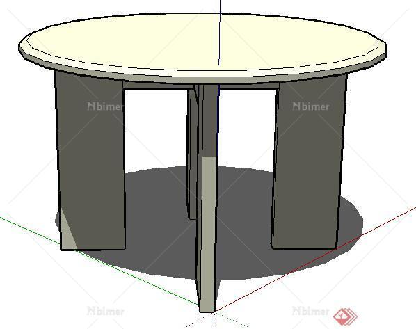 设计素材之家具 桌子设计方案su模型5