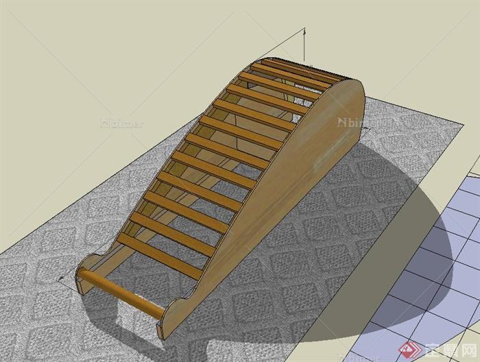 某现代瑜伽舒展器设计SU模型