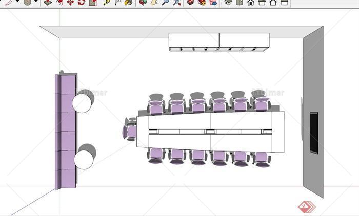 会议室办公家具合集SU模型[原创]