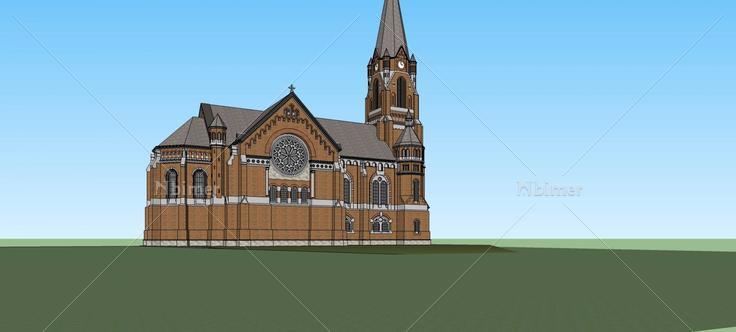 英式教堂(78771)su模型下载