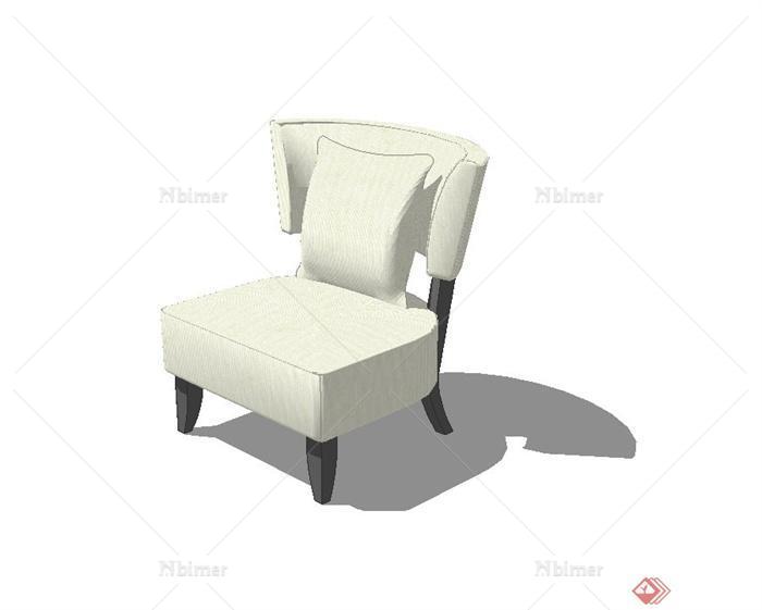 某现代简约风格沙发椅子设计su模型