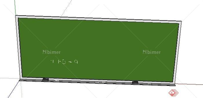 某室内物件素材黑板SU模型