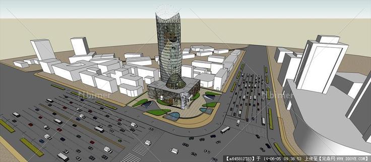 Sketch Up 精品模型----高层办公楼建筑模型
