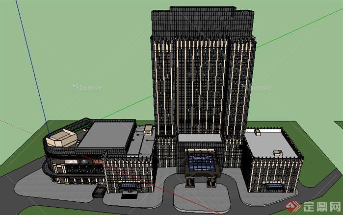 某现代酒店建筑设计方案SU模型25