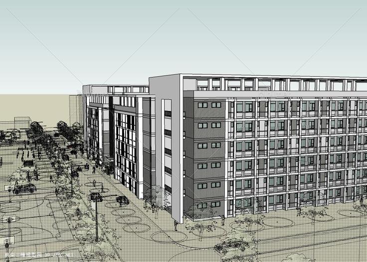 生长学员宿舍大概模型1221-方案1su模型学校宿舍