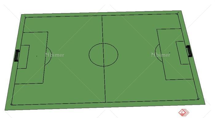 一个足球场设计SU模型