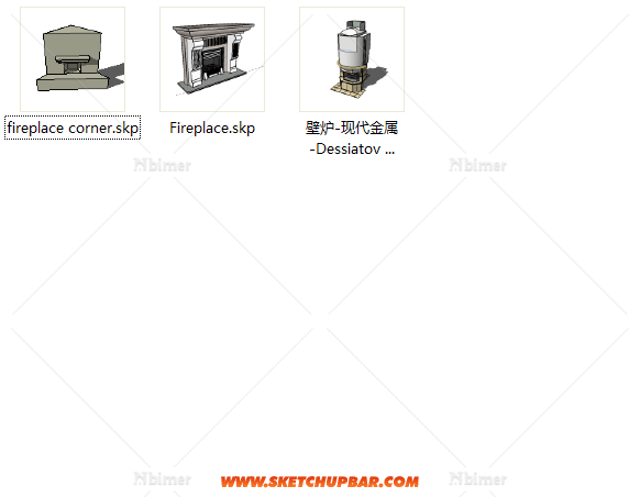 壁炉模型和几何模型