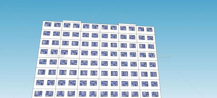 现代小高层办公楼(79548)su模型下载