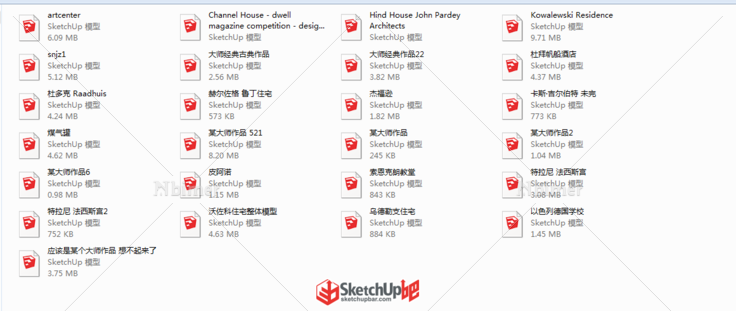 部分大师建筑作品模型分享