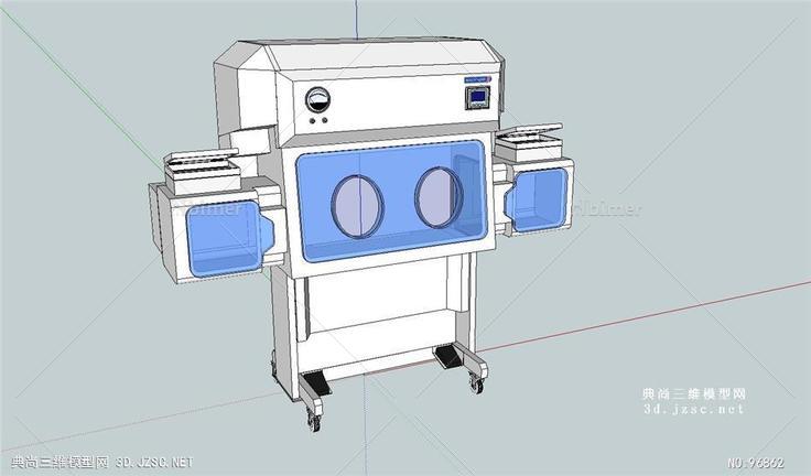 实验室无菌隔离器机器设备SU模型