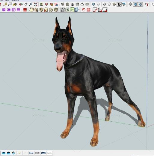 NEW!-分享精致狗狗SketchUp模型下载分享带截图预