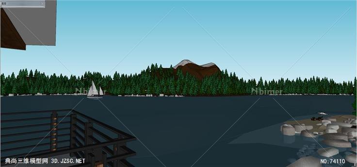 LakeCabin3DWHM.Brestel-1-1 林中小屋 湖边别墅