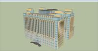 某地高级医院建筑设计su精致模型