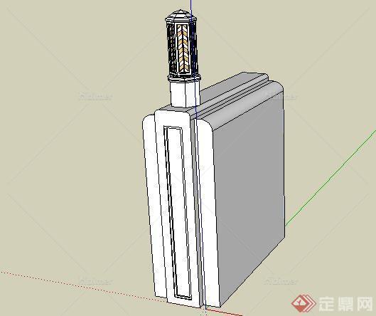 一款现代风格景观灯具SketchUp(SU)3D模型