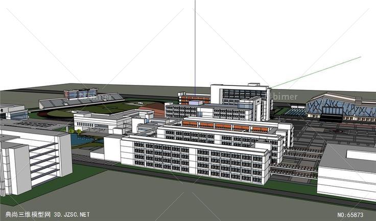 学校鸟瞰模型最终