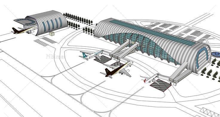 机场22(82484)su模型下载