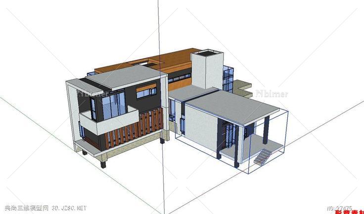 别墅单体模型64