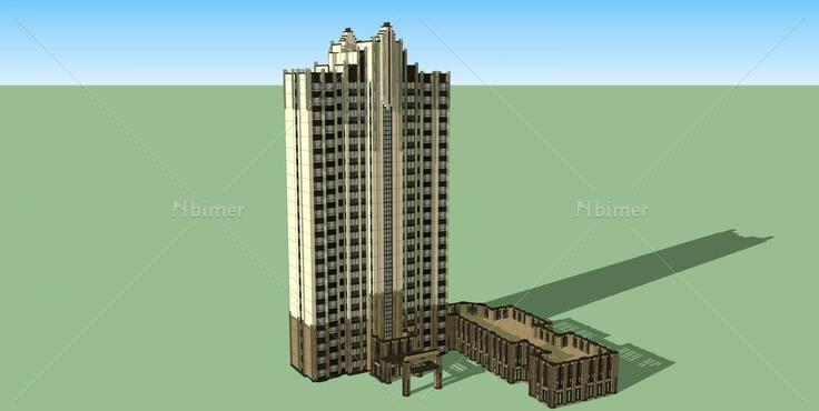 artdeco风格建筑a(126927)su模型下载