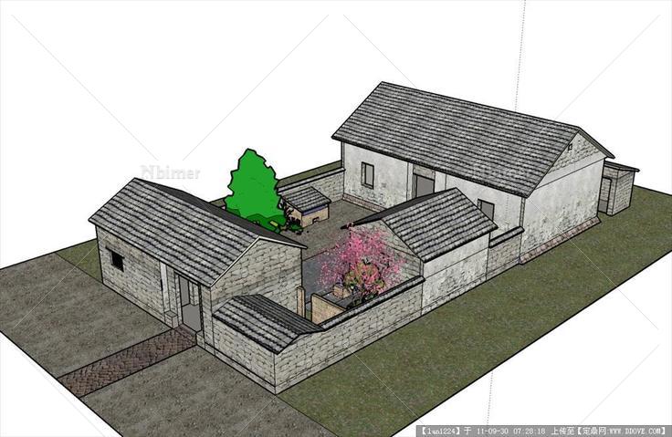 民居建筑sketchup模型