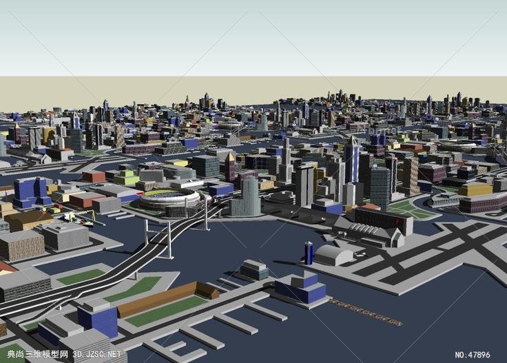city1201003162M城市规划 su模型 3d规划