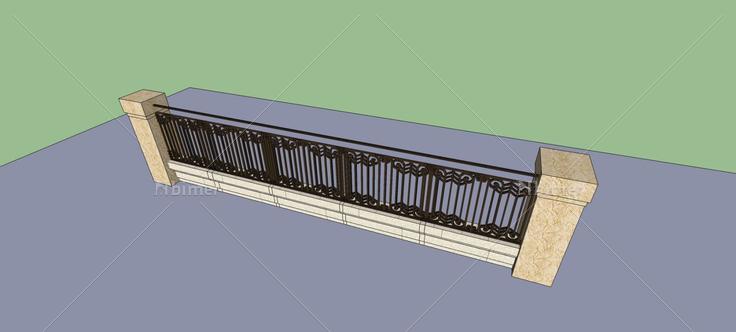 栏杆(78737)su模型下载